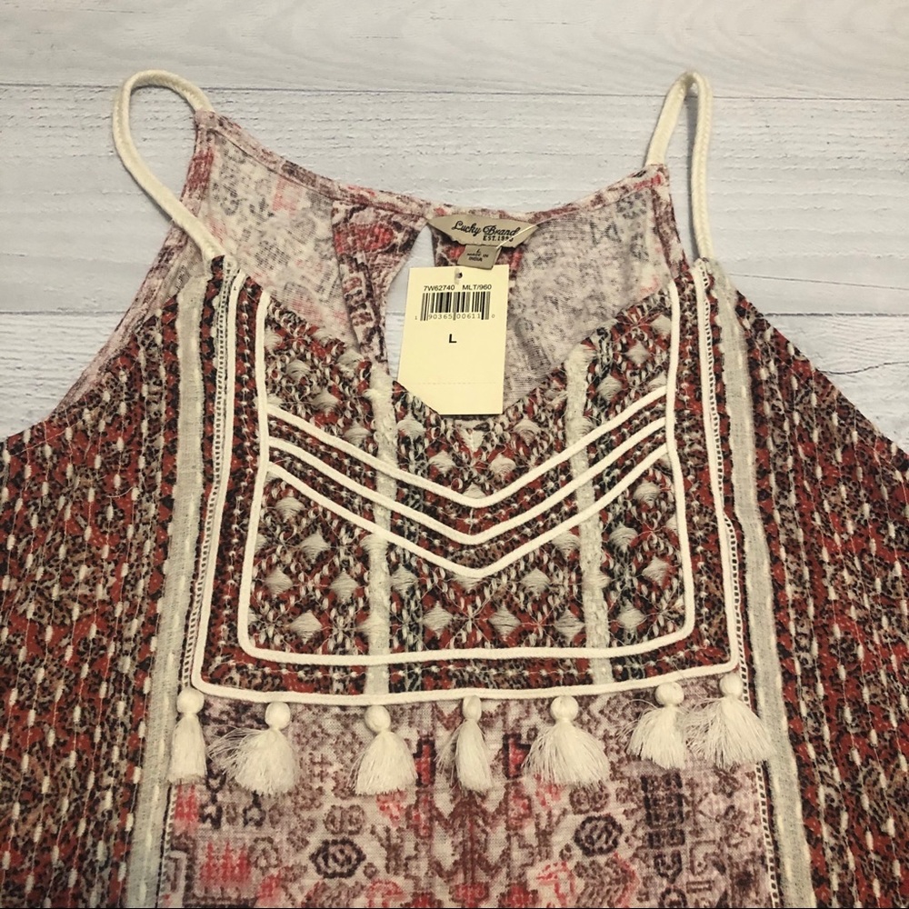 Lucky Brand Tank Sz L NWT - Picture 5 of 8